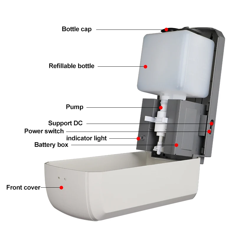 Liquid Foam Wall Mounted Hand Soap Dispenser