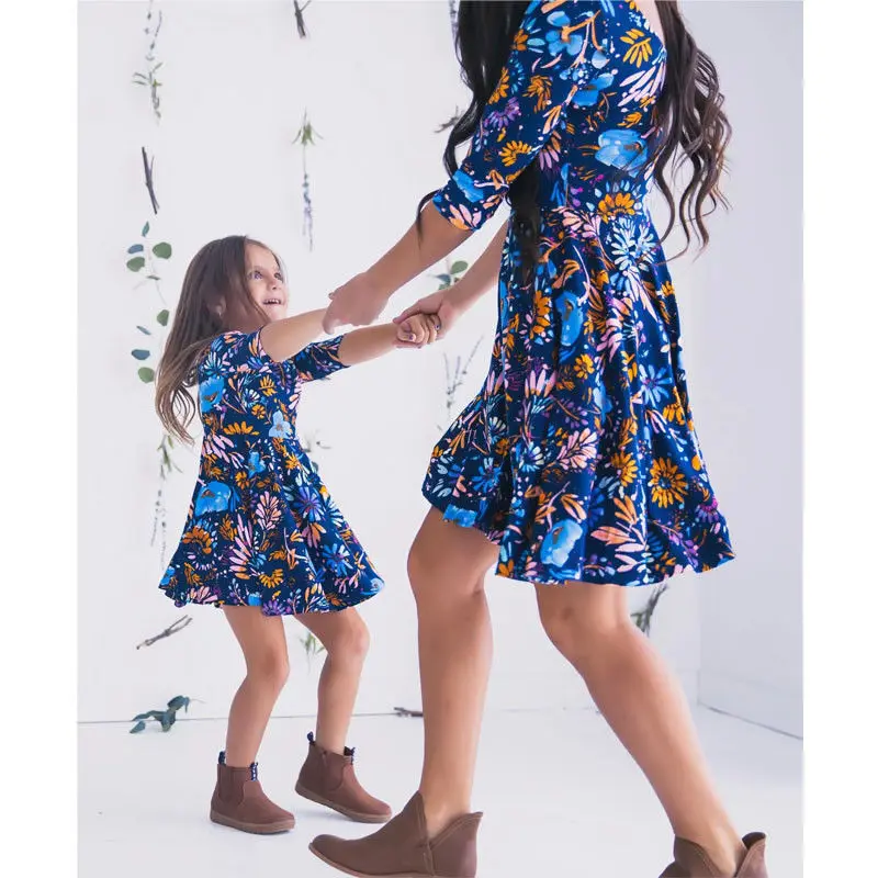 Ivy70011W осень весна 2020 Лидер продаж солнцезащитное платье европейские мамы и дети маскарадное платье для девочек