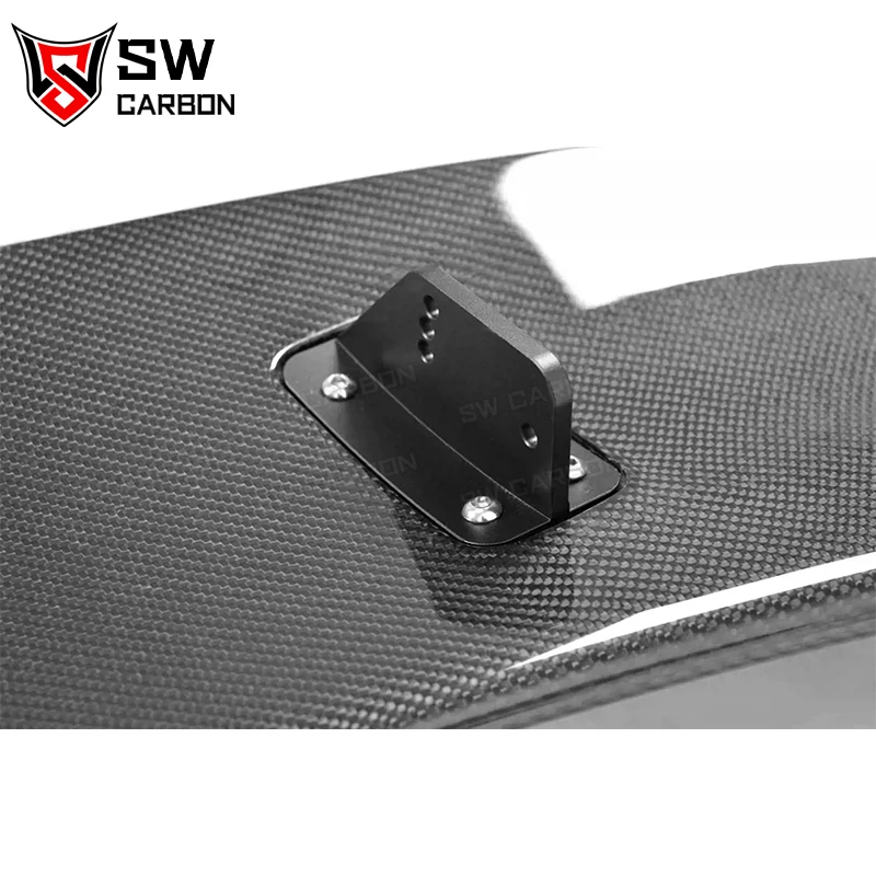 Carbon Fiber AD Style Swan Neck Wing for BMW F87 M2 Coupe Rear Trunk Spoiler Lip Guide Wing Lip Rear Wing