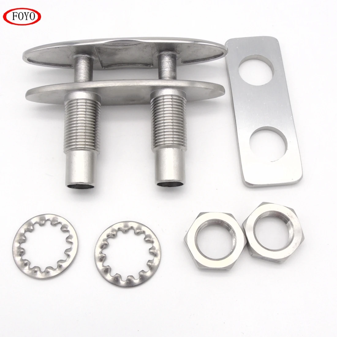 Foyo Heavy Duty Stainless Steel Pop Up Rope Cleat Boat Deck Dock Mooring Line Pull UpCleat Pop out Cleat for yacht