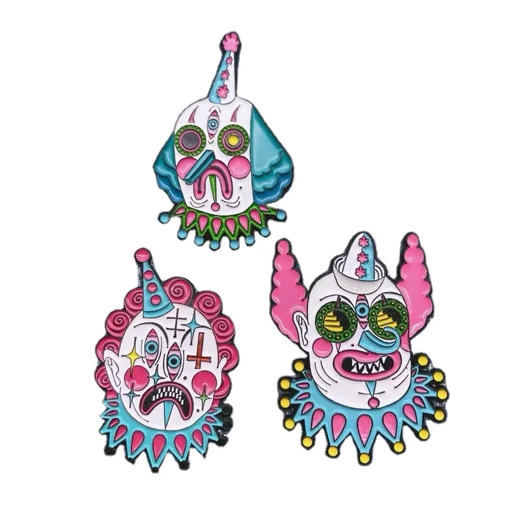 New Design Badges Custom logo lapel pins  soft enamel plain metal hair pins halloween decorations 2022 badge pins