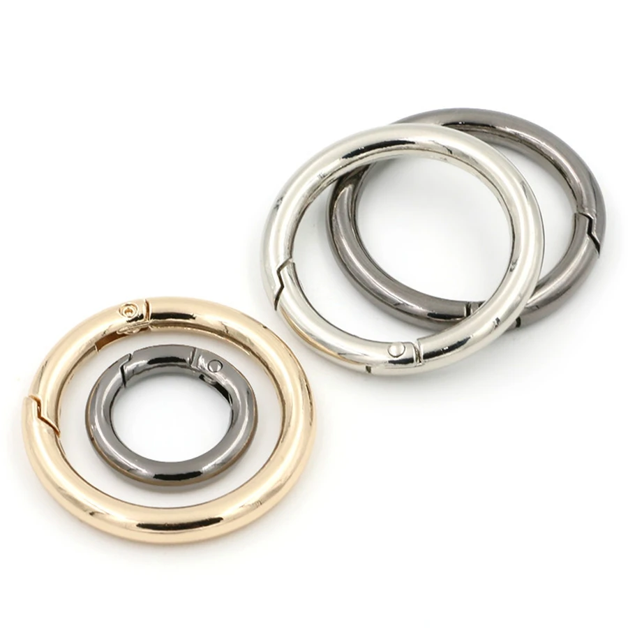 hang plating gold color silver color black color 15mm 20mm 25mm 30mm 40mm metal ring round carabiner open o