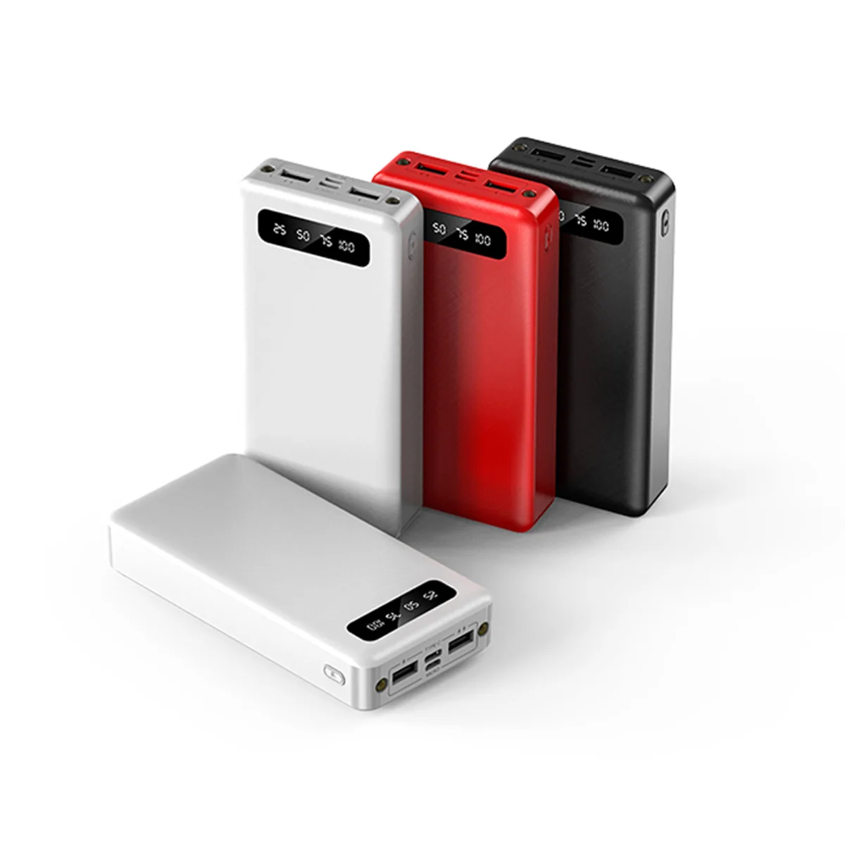 High Capacity Fast Charging Powerbank 20000 mAh Portable Charger High Speed Wireless Charging USB Power Bank 1A 2.1A