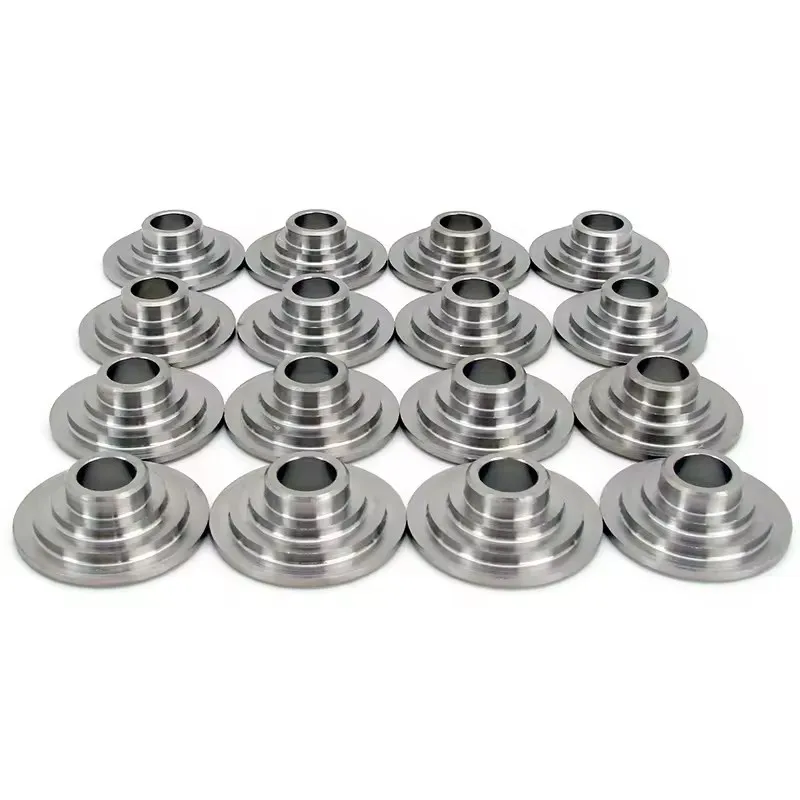 Hot selling Customized nitrided golden black Grade 5 Gr 5 tuning parts engine Racing titanium valve spring retainers