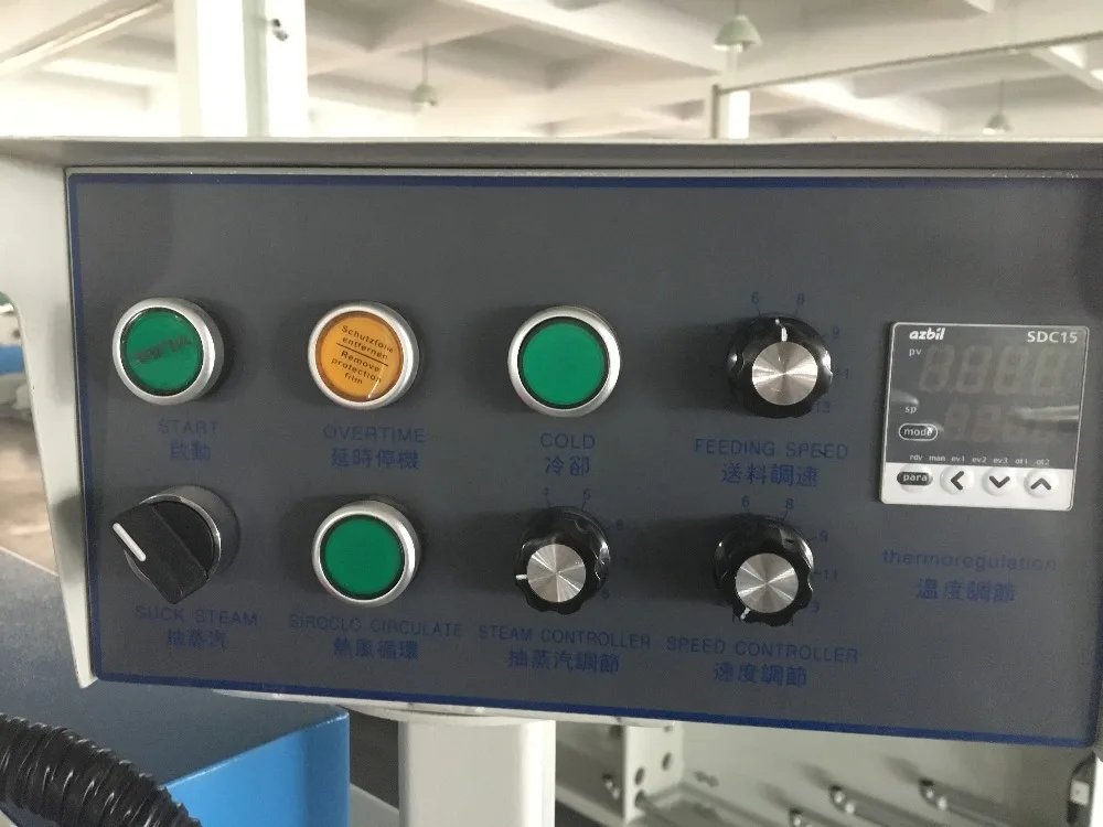 Fabric shrinking and forming machine in large size , Cowboy cloth sanforizing machine for textile and garment industry