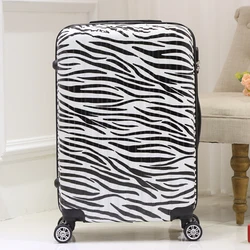 Waterproof hard shell trolley case suitcase 4 wheels DIY Abs PC printing luggage set, custom logo luggage travel luggage set