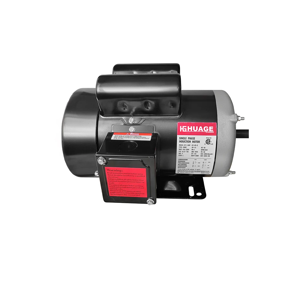 Wholesale High Speed 1725RPM 60HZ Single Phase 1.5 HP AC 115/230V Electric Induction Motor