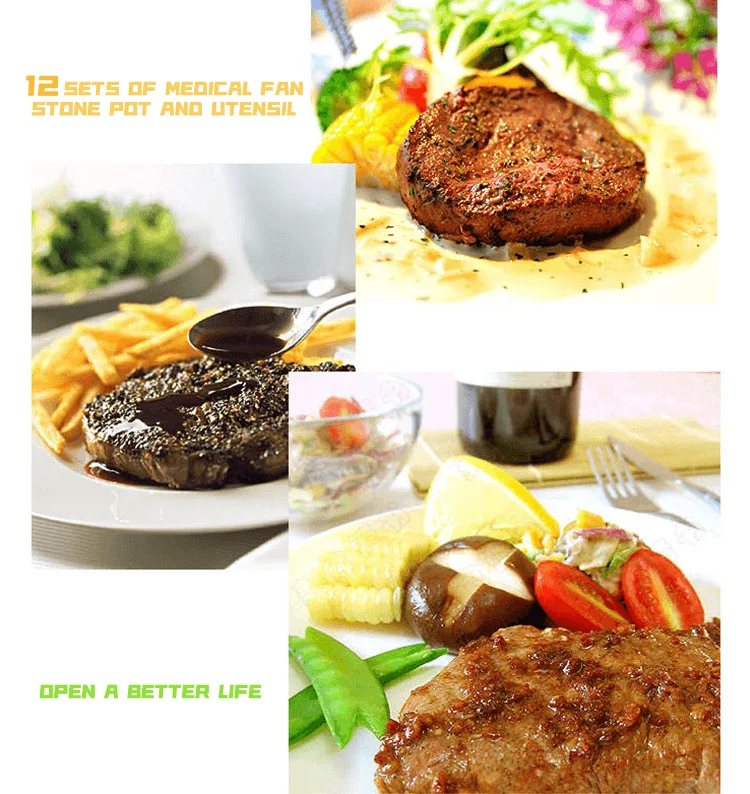 Dessini 12pcs Cast Aluminum Nonstick Cookware Sets with Tempered Glass Lid for Kitchen