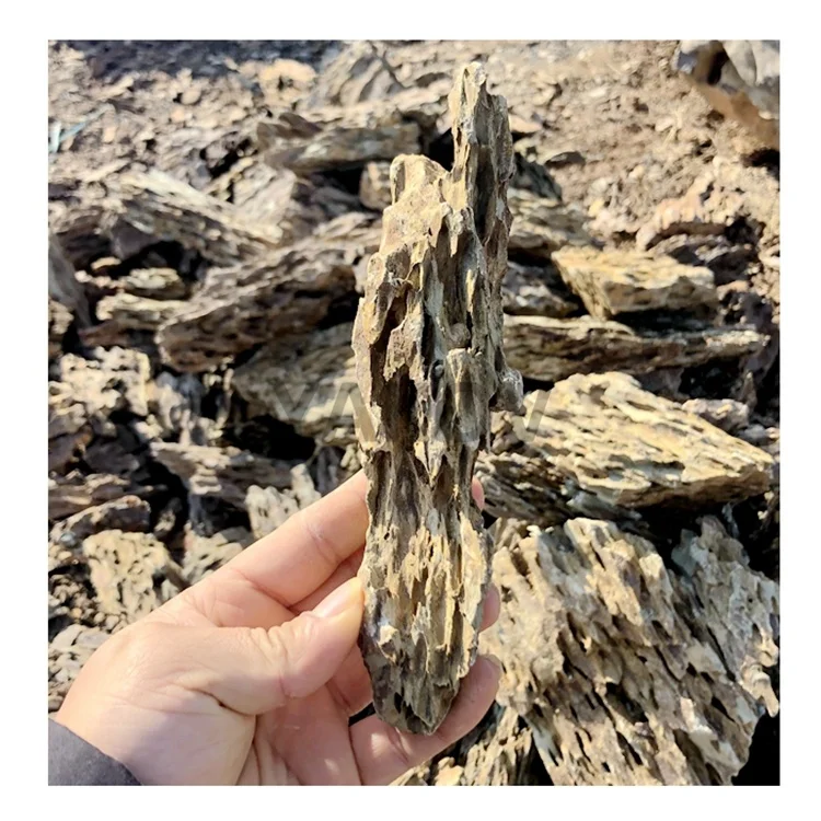 10-50cm aquarium tank ornaments dragon stone