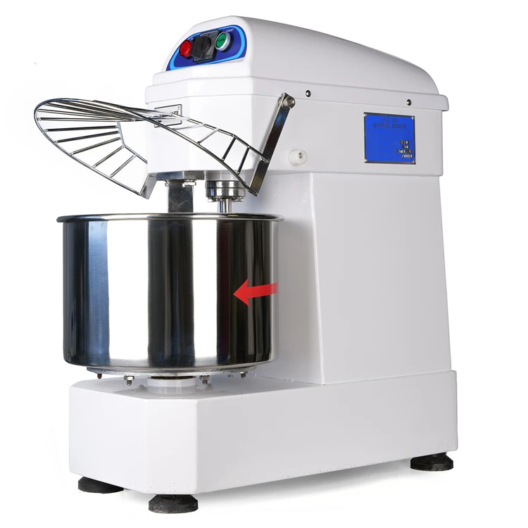 Wholesale price oem factory custom industrial equipment single speed bread bakery spiral dough mixer