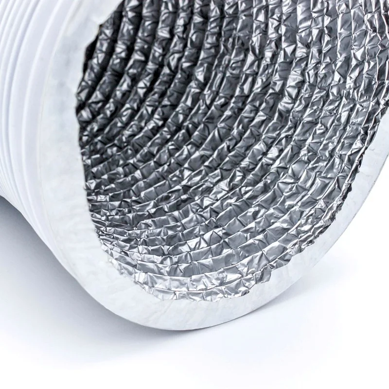 HVAC air conditioner aluminium foil exhaust ac flexible hose duct pipe
