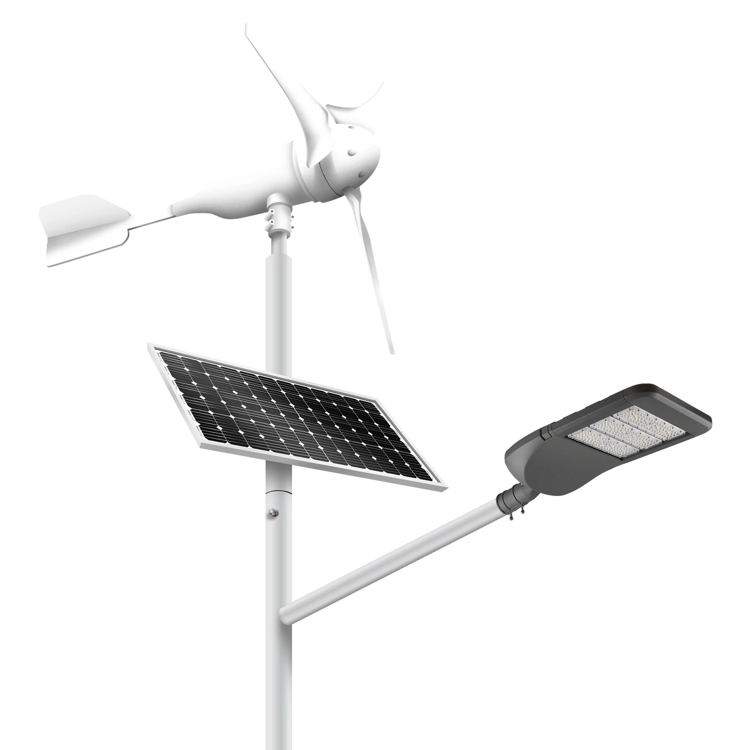 Wholesale High Power Solar Street Light With Windmill Aluminum Solar Wind Street Light