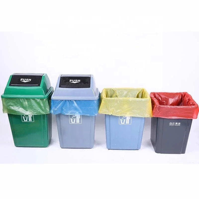 Extra Strong Black HDPE Biodegradable Plastic Garbage Bag For Construction Wastes