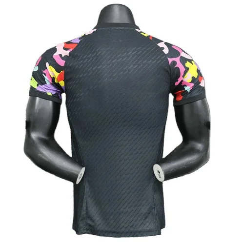 Arsenal- Pregame Home Player jersey #7 SAKA #9 G.JESUS black with stamp on shoulder Nice Quality Fast Dry Football Sportswear