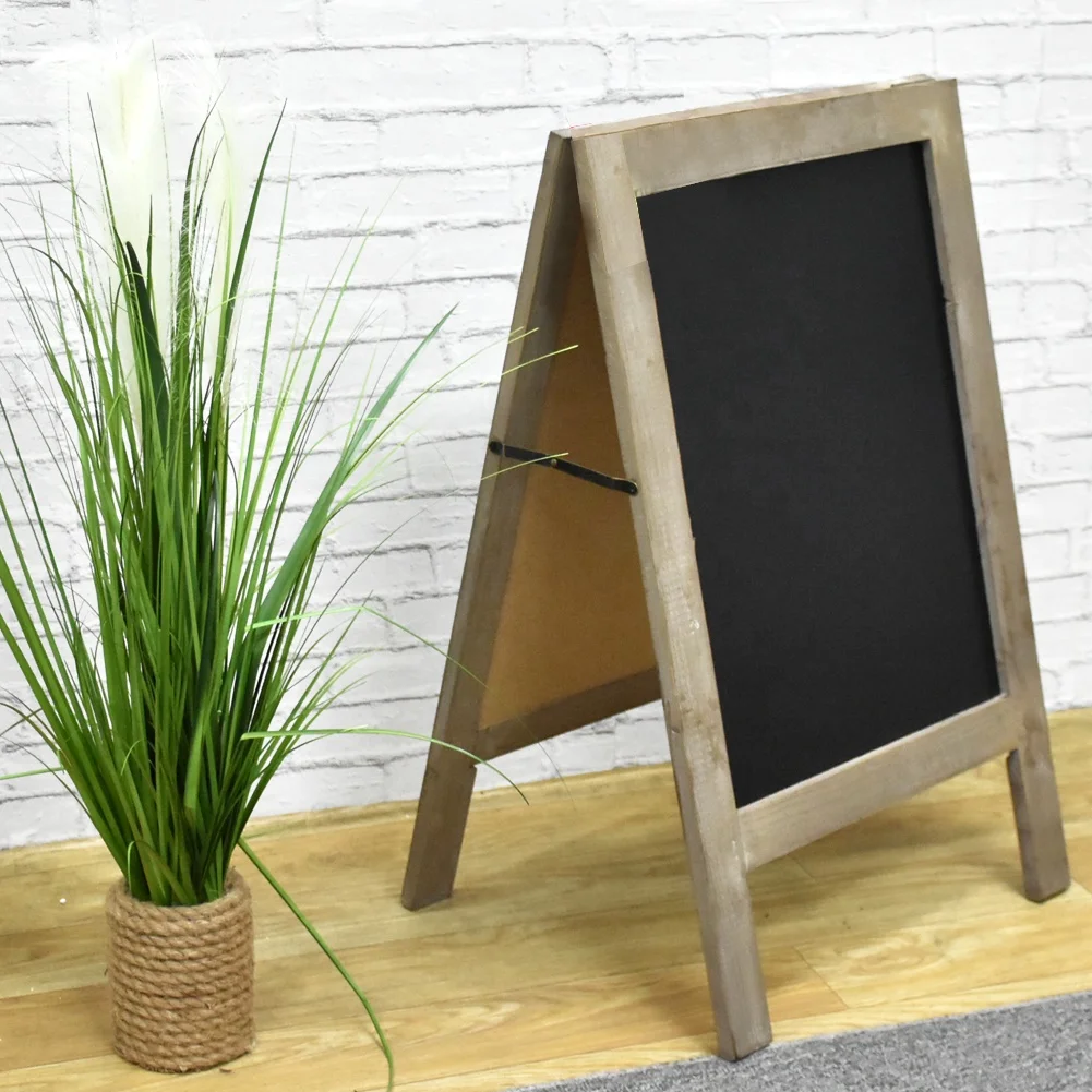 Top Seller Arts&crafts Event Decoration A-framed Chalkboard Sign, Popular Eye Catching Retro Style Chalkboard Decor WIth Markers