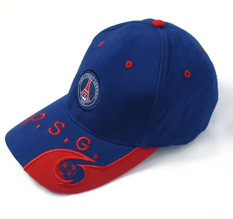 custom embroidery logo soccer caps sports football team hat caps