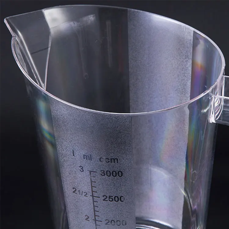 New Style Stackable Polycarbonate Measuring Cups 500ML 1000ML 2000ML 3000ML