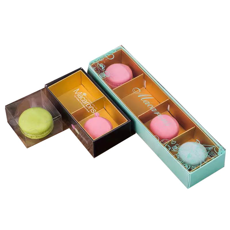 Customized clear blister plastic packaging box with insert for macarons or chocolates thermoform trays plastic boxes