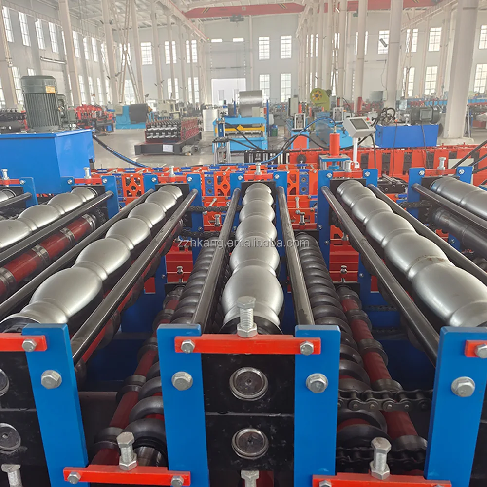 Full Automatic Three Layer Roof Roll Forming Machine Ibr Step Tile Sheet Making Roll Forming Machine