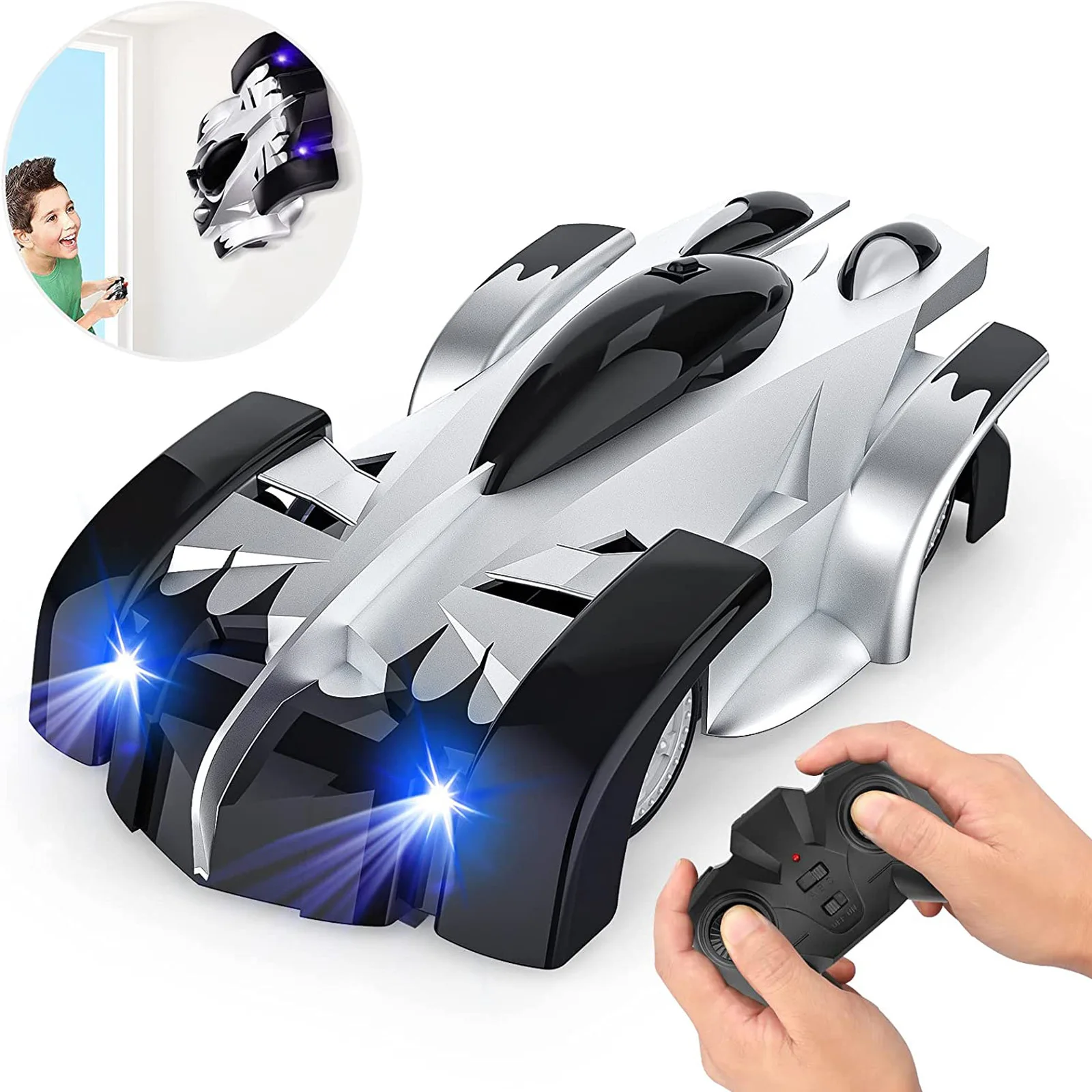 Wholesale RC Mini Car Wall-climbing Drifting Car Toy Four-way 360 Rotating Remote Control Stunt Vehicle Rechargeable
