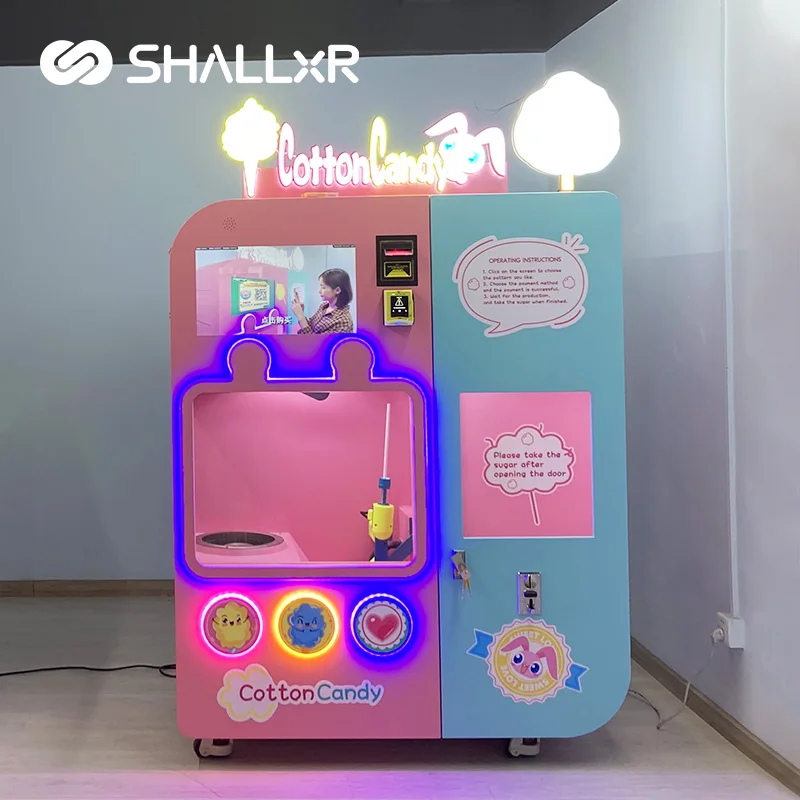 Supermarket Unmanned Bar 24 Hour Automatic Electronics Conveyor Belt Mini Snack Cotton Candy Vending Machine Snacks In Malaysia