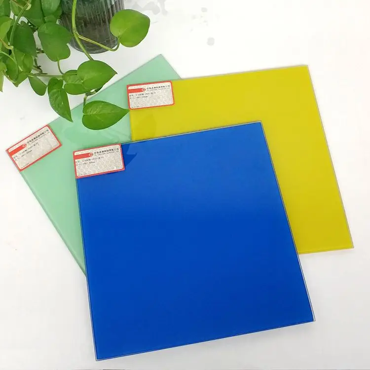 BUILDING MATERIALS LAMINATED GLASS WITH  EMINENT COLORFUL PVB SAFETY LAMINATED GLASS PRICE