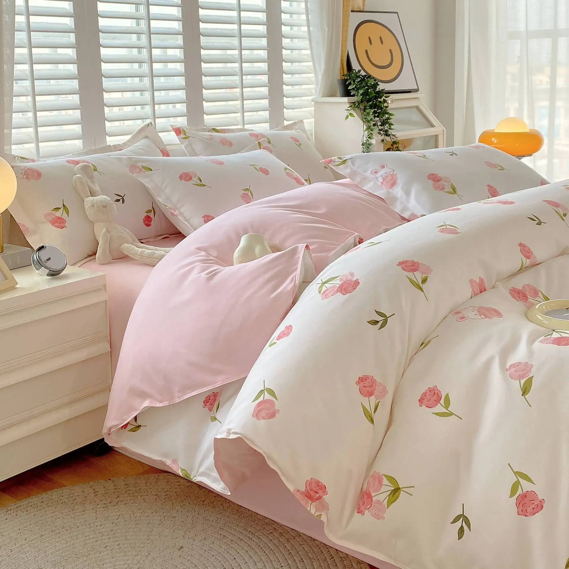 Luxury designer Home Textile Duvet quilt Cover bedding sets, 100% polyester microfiber 3D Queen/king size printed bed sheets