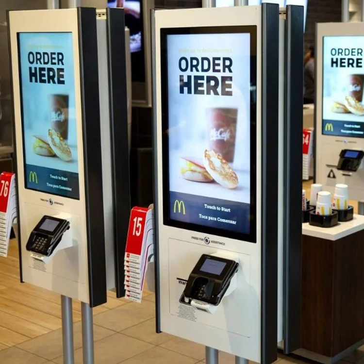 KFC Mcdonalds 21 5 24 27 32 дюймовый сенсорный экран Быстрая Еда самостоятельное обслуживание киоск для заказа оформления