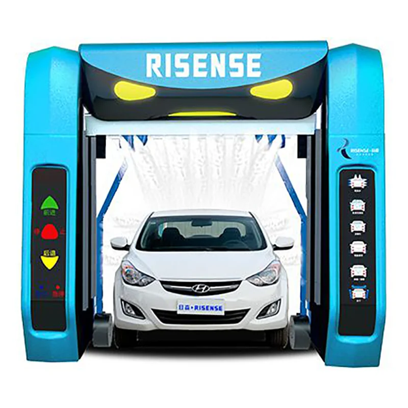 Risense Double Arm High Pressure Full Automatic No Contact Touch Free Car Wash Machine Automatic Touchless Carwash 6 Min/set