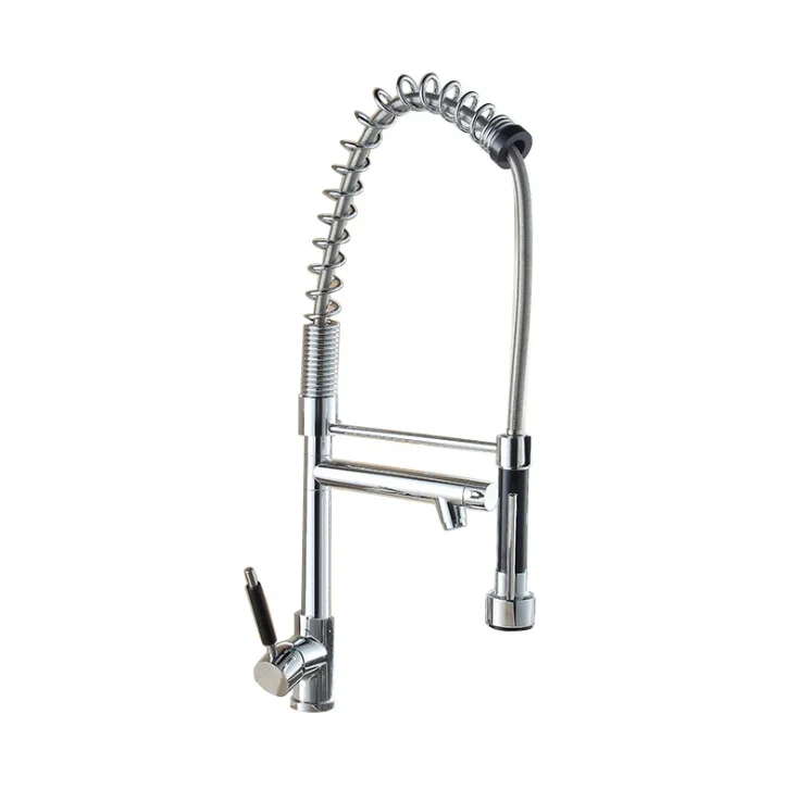 Wenzhou Feenice factory supplier brass zinc spring loaded big sink kitchen mixer for hotel restaurant home