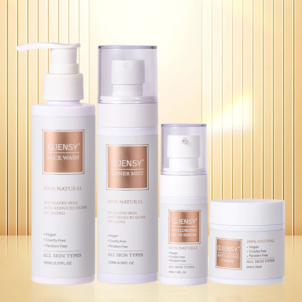 Органический корейский уход за кожей антивозрастной коллагеновый мазок для лица рисовый Тонер сыворотка ниацинамида с витамином С крем набор ухода