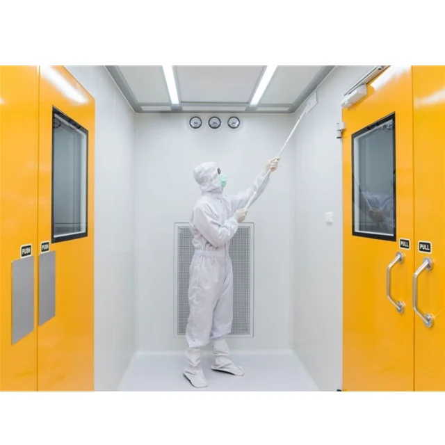 Поставщик проекта по очистке помещений Iso модульная лабораторная очистная комната без пыли с чистой системой Hvac/