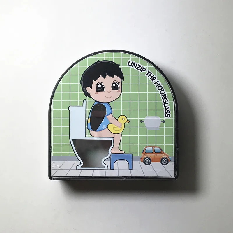 New fun toilet hourglass ornament creative toilet shape timer manufacturer wholesale