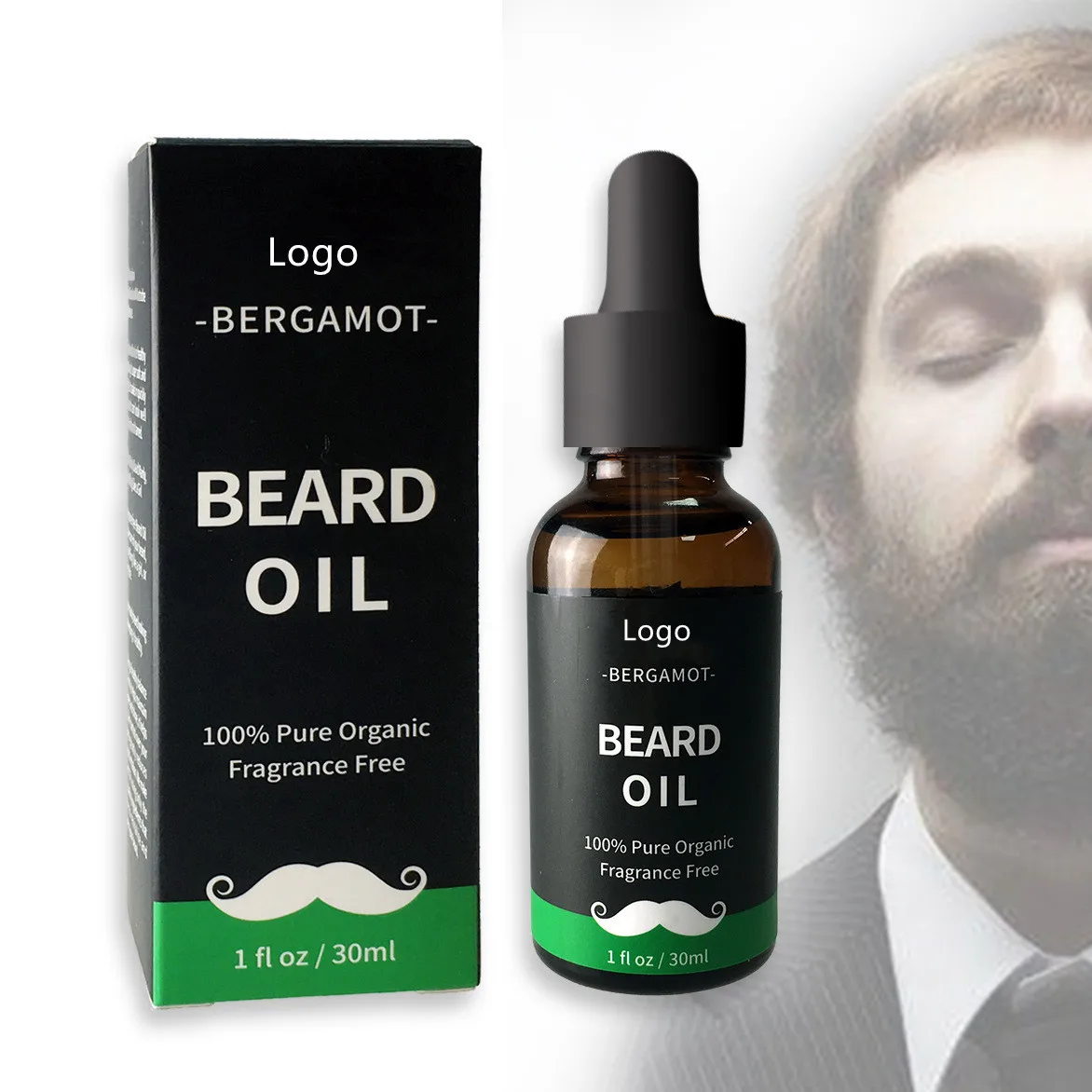 2022 hot selling Wholesale OEM serve MOQ 100pcs100% organic beard oil and balm beard shaping tool beard grooming