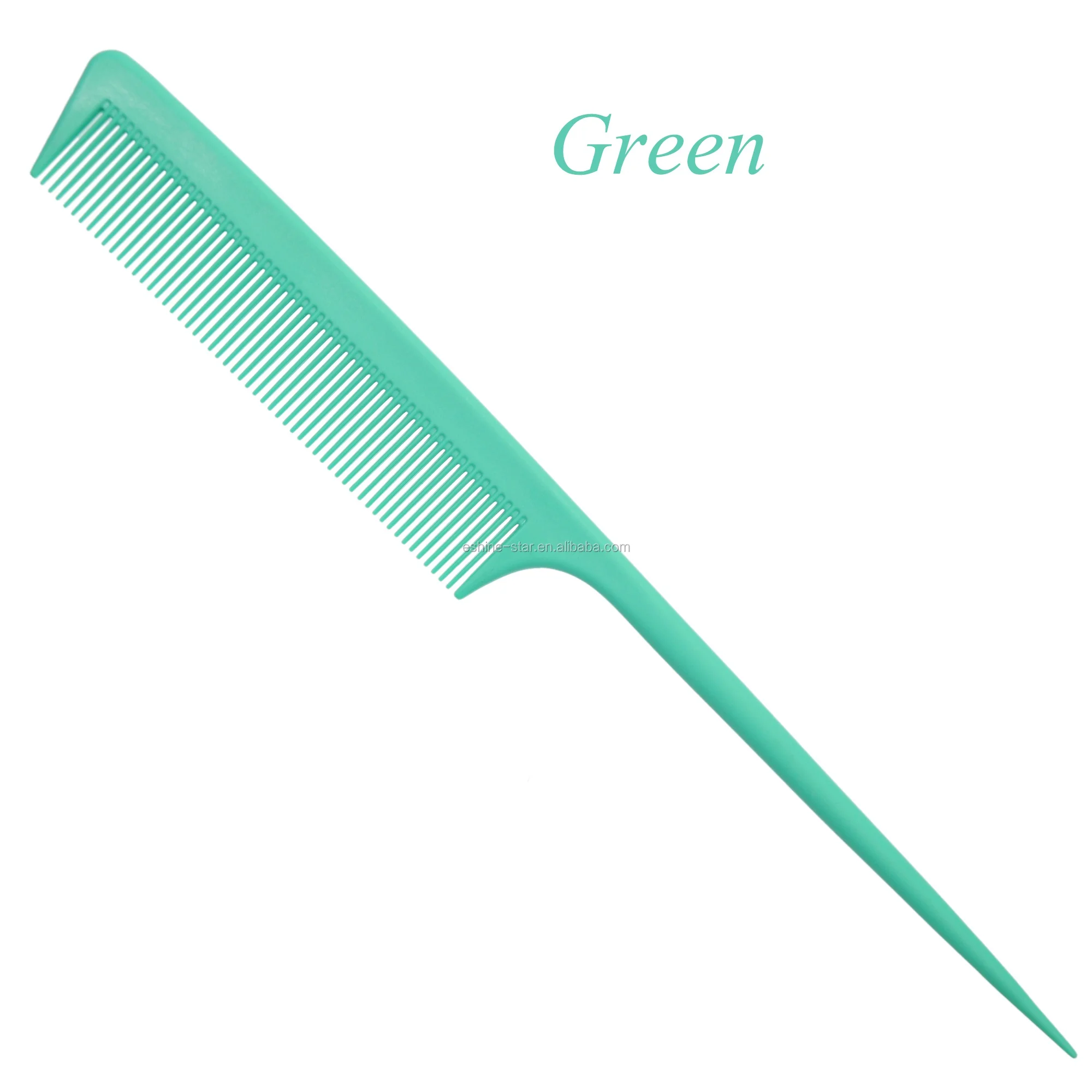 
Custom private label straight hair comb carbon fiber tip tail comb dyeing hair comb 