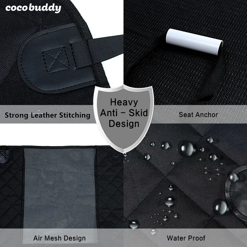 Luxury Wholesale Dog Car Seat Protector Covers Waterproof Pet Car Seat Cover With Mesh Window