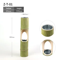 Flower Vase Wholesale High Quality Decorative Bamboo vase Wooden Flower Vase ikebana Flower Arrangement