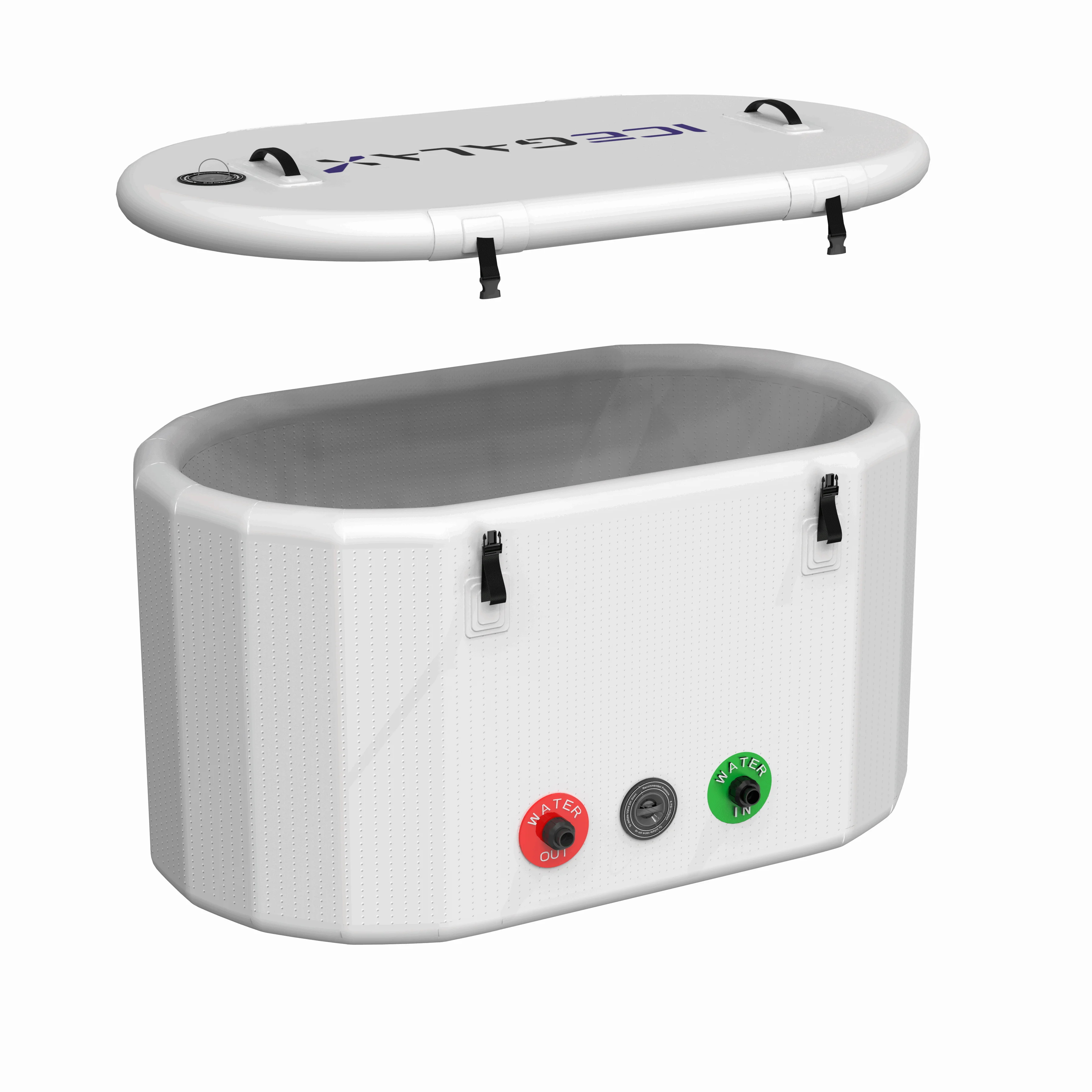 ICEGALAX Cold Plunge Ice Bath Customized Inflatable Barrel With .5 HP, 1 HP Chiller Cooling System