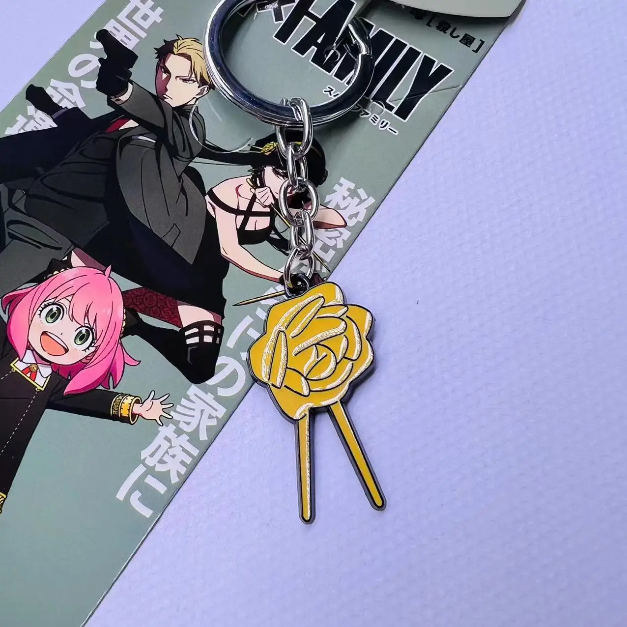 Fashion Creativity Double-sided Laminated Painted Anime Acrylic Pendant Spy x Family Character Keychain For Personalized Gift