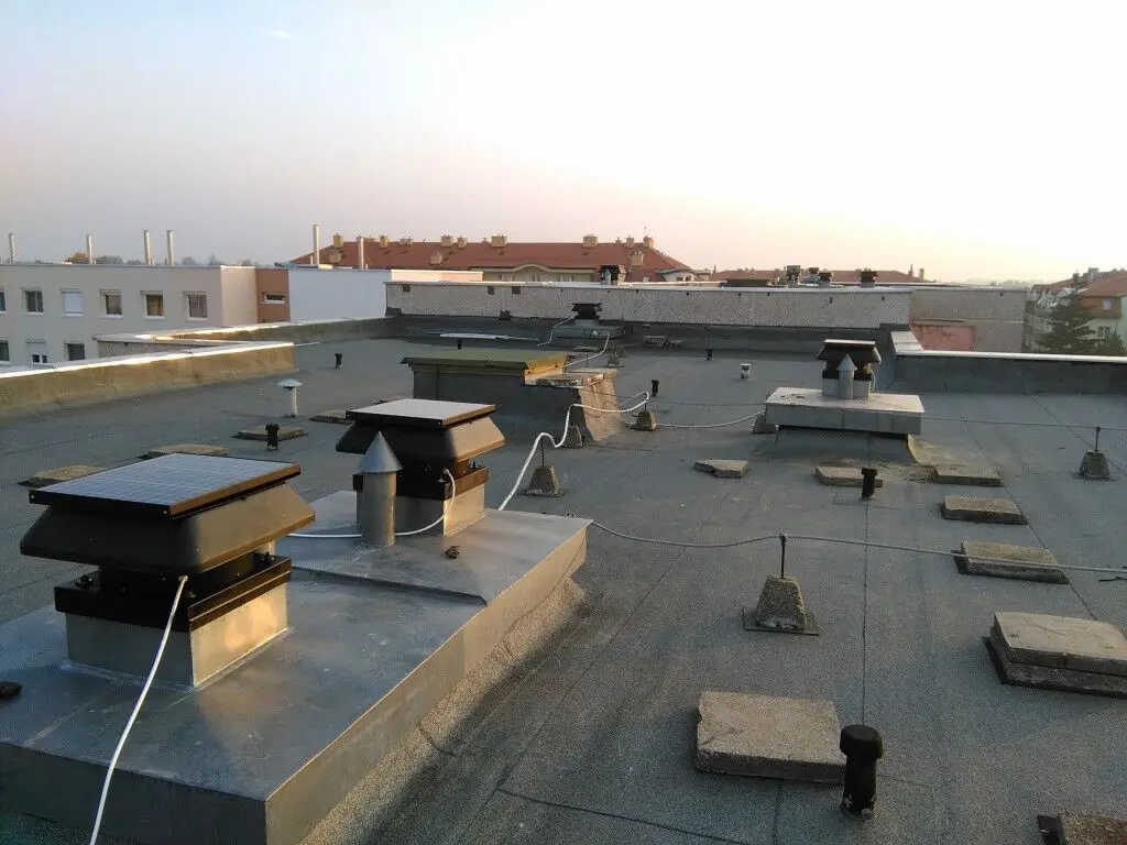 Solar roof vent fan heat extractor solar power system home exhaust fan axial 14 inch solar attic ventilation fan