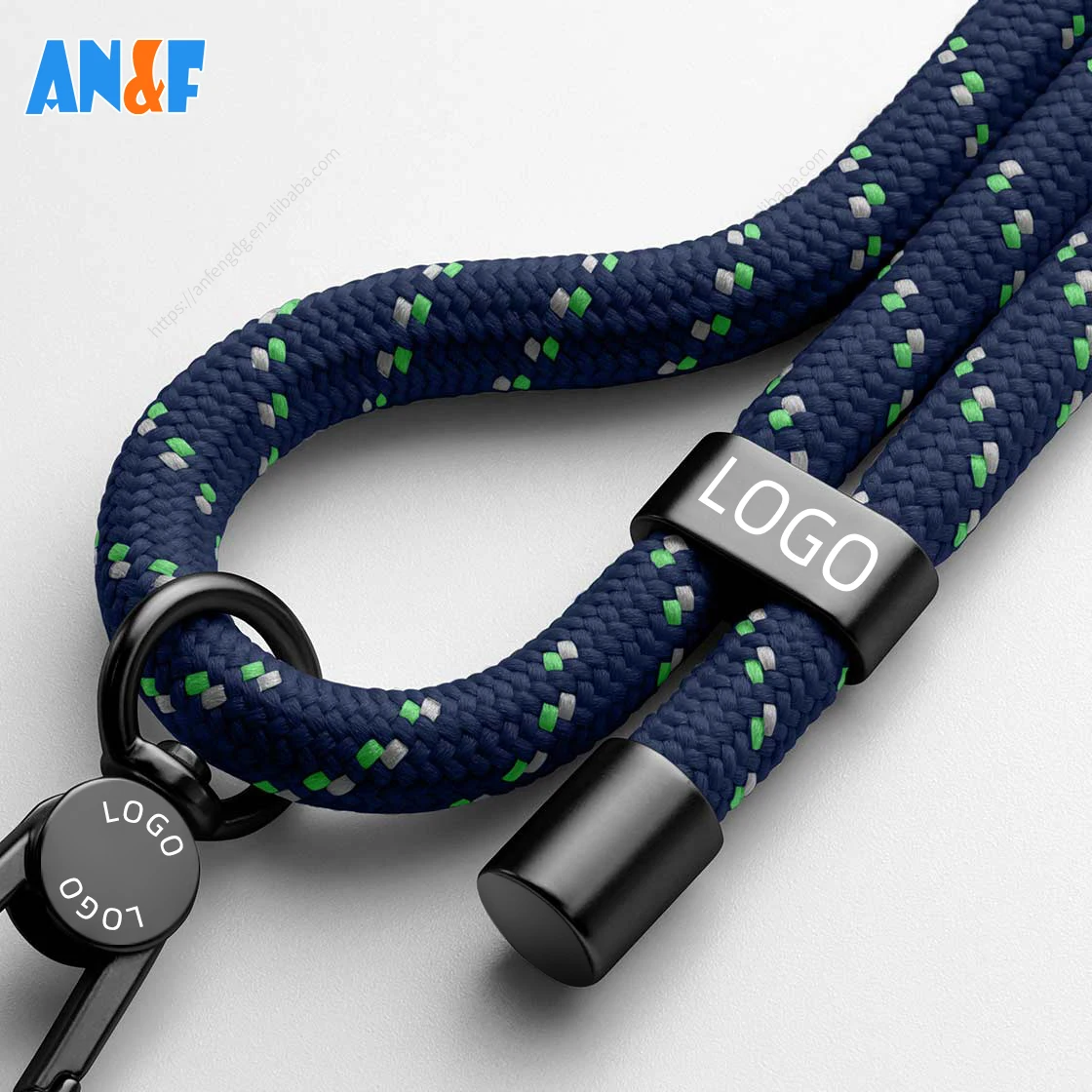 Phone Lanyard Neck Strap Universal Crossbody Nylon Tether Tab Adjustable Mobile Phone Straps Necklace Lanyard Patch Custom Logo