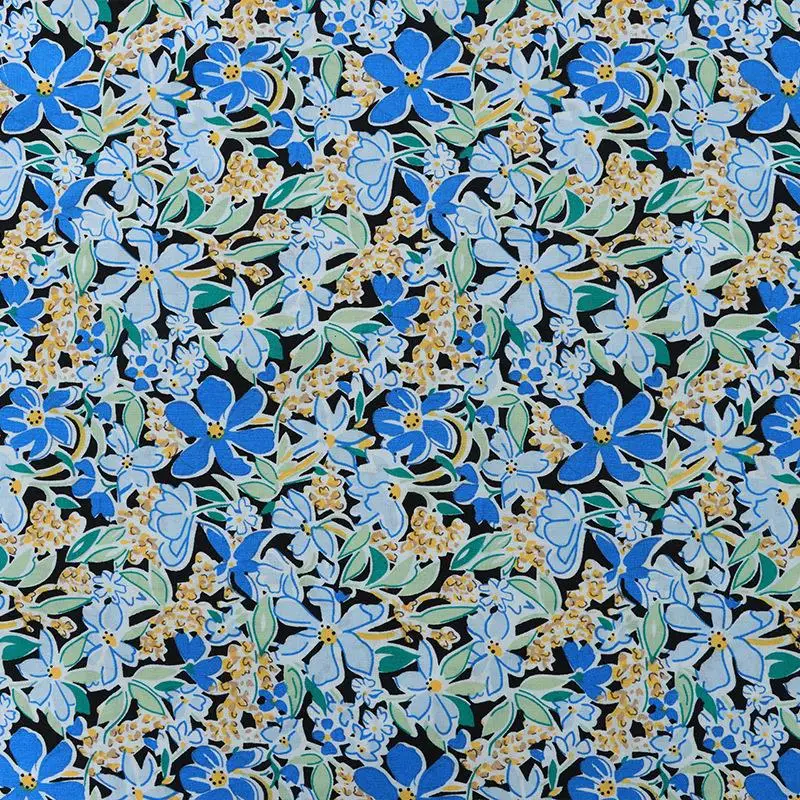 Pure Cotton Tana Lawn Fabric with Liberty London Digital Printing - High Quality for Clothing