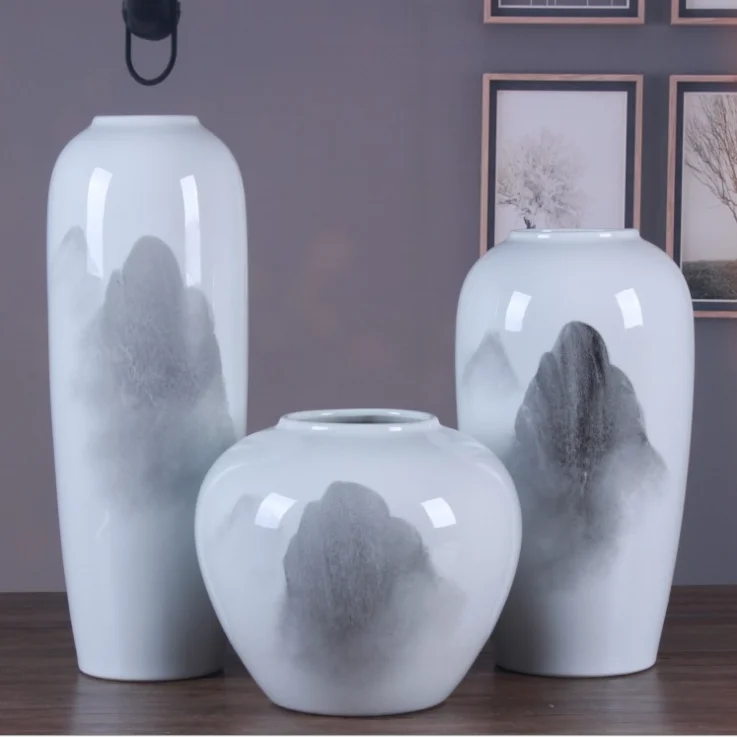 China Art Decoration Large Creamic Vase for Home Office Decor Flower Vase