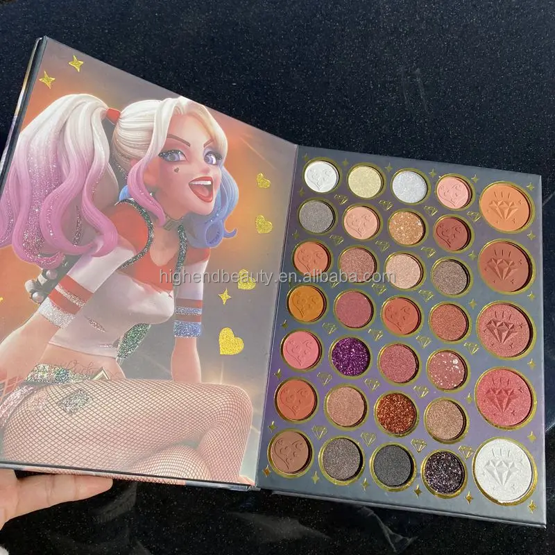 Sexy Girl Eye Shadow Palette with Highlight Blush Contour Large Plate Vegan Makeup Combo Eyeshadow Palette OEM No Logo Cartoon