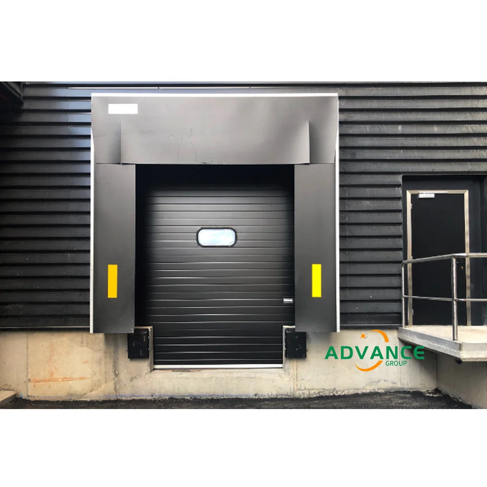14x16 16x12 Black steel insulated automatic commercial sectional industrial garage door for storefront door