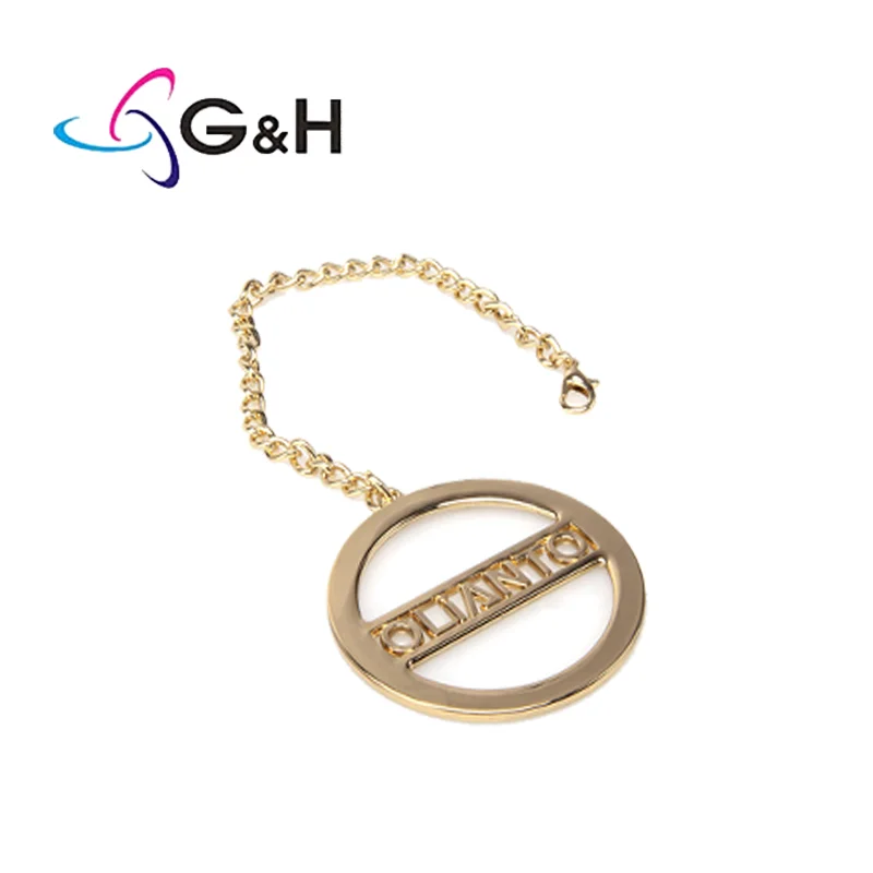 Fashion Design Custom Logo Cloth Hardware Accessories Antique Brass Embossed Label Tags Badge For Clothing Leather Bags