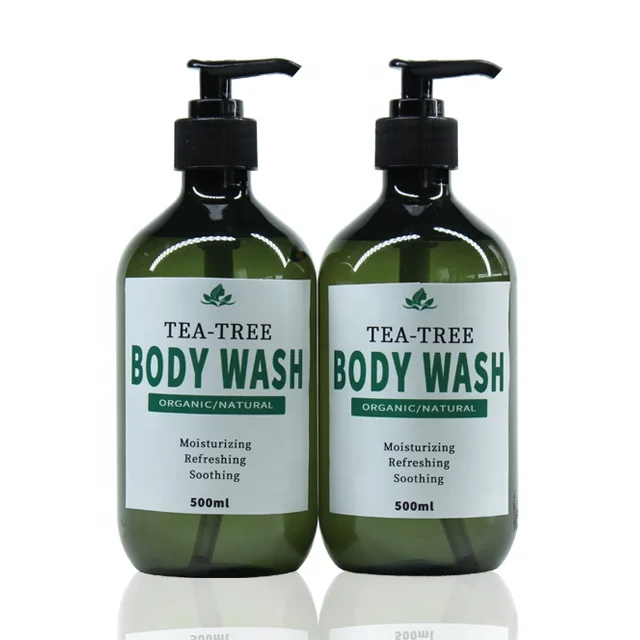Натуральный органический веганский зеленый чай с деревом LabelOEM под заказ, Эфирный травяной увлажняющий гель для ванны и душа, пенопластовый гель для мытья тела