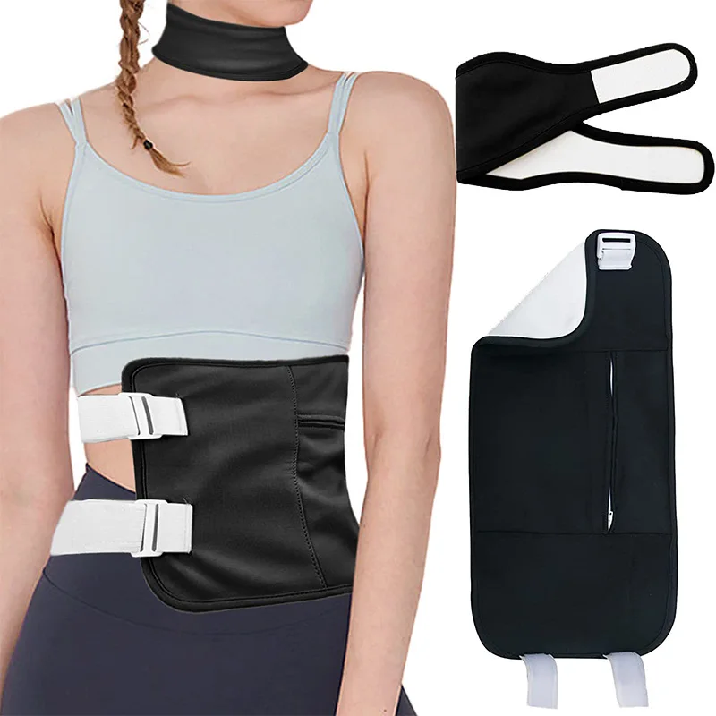 Customized logo  Women Waist Neck Castor Oil Pack Wrap Around Stomach Castor Oil Pack