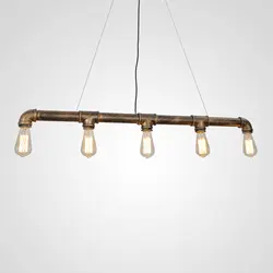 American Industrial Style Retro Steampunk Water Pipe Pendant Light Lamp for Cafe Loft Restaurant Bar