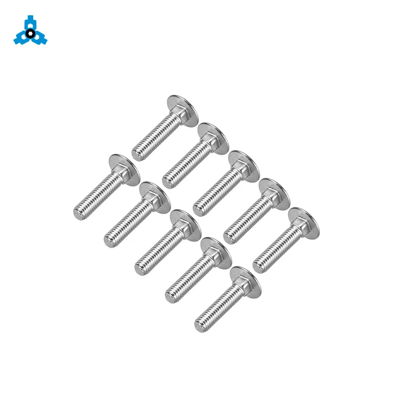 DIN603 Carriage Mushroom Head Square Neck Bolts Stainless Steel OEM Stock Support